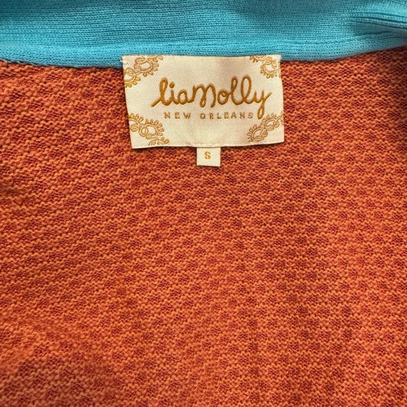 Anthropology Lia Molly Wool Blend Mixed Media Kisslock Coin Purse Cardigan - Picture 4 of 16